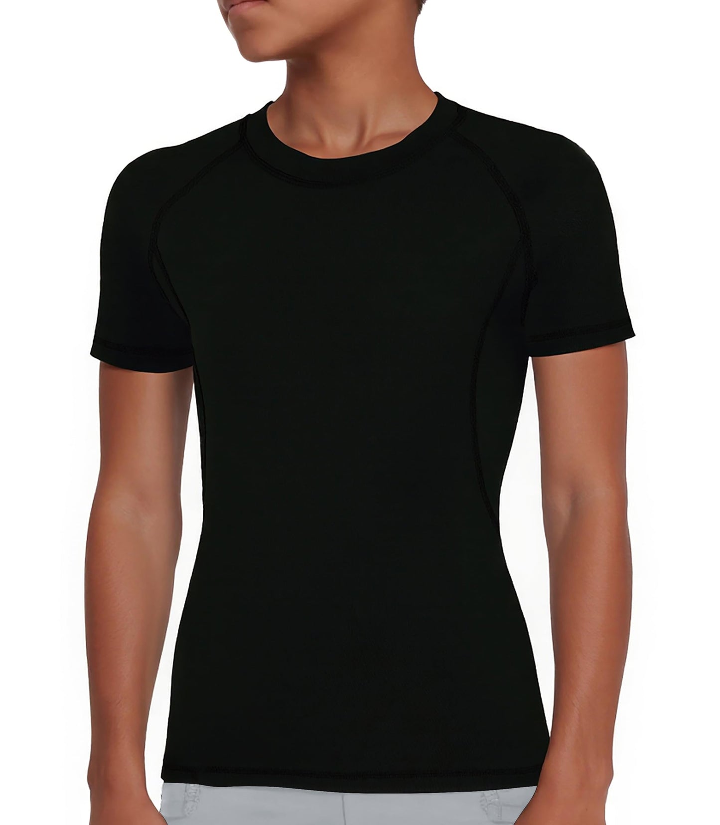 Youth Boys Compression Shirt Short Sleeve T-Shirt