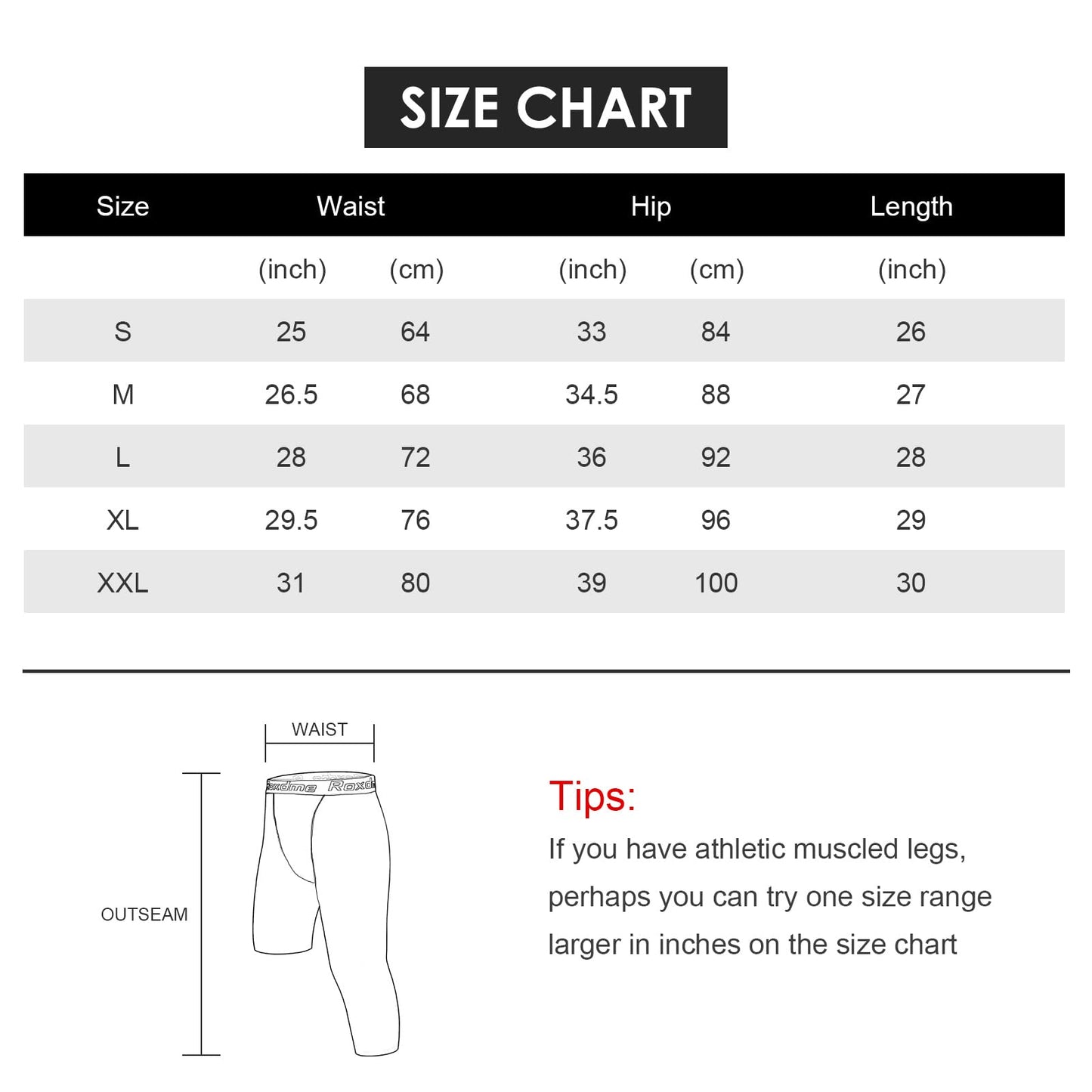 2 Pack Men's 3/4 One Leg Compression Pants