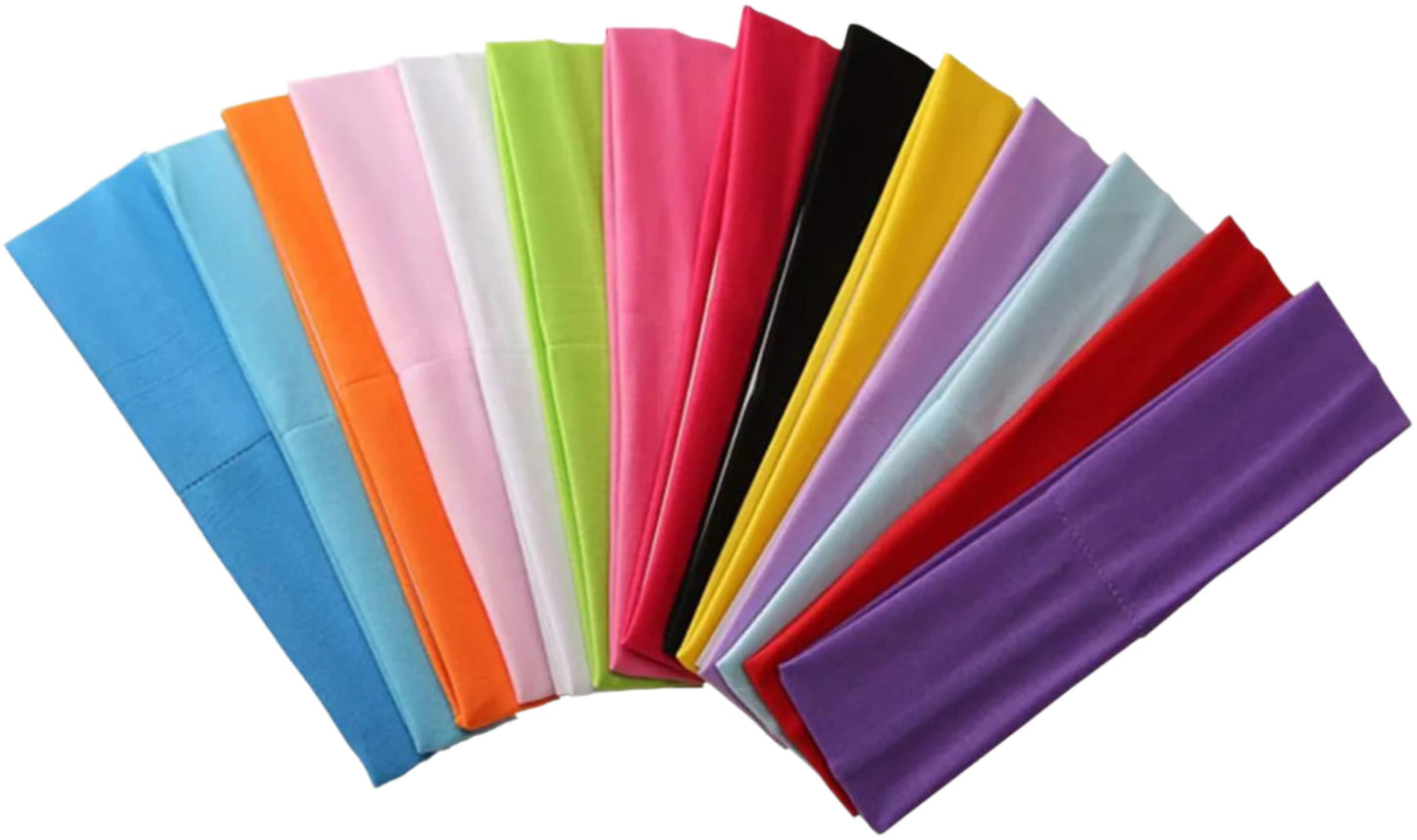 14pcs Mixed Colors Yoga Sports Headbands for Women