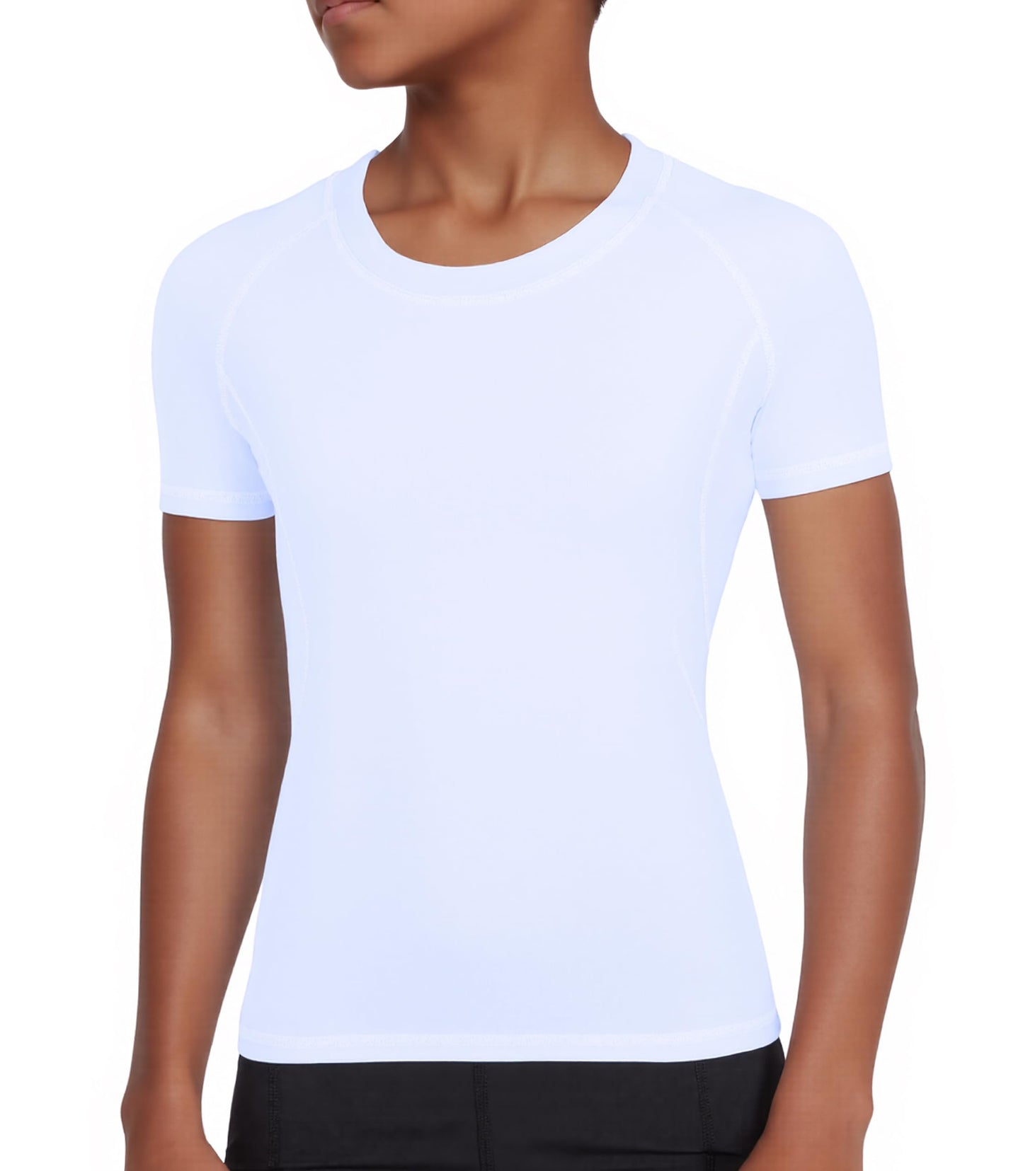 Youth Boys Compression Shirt Short Sleeve T-Shirt