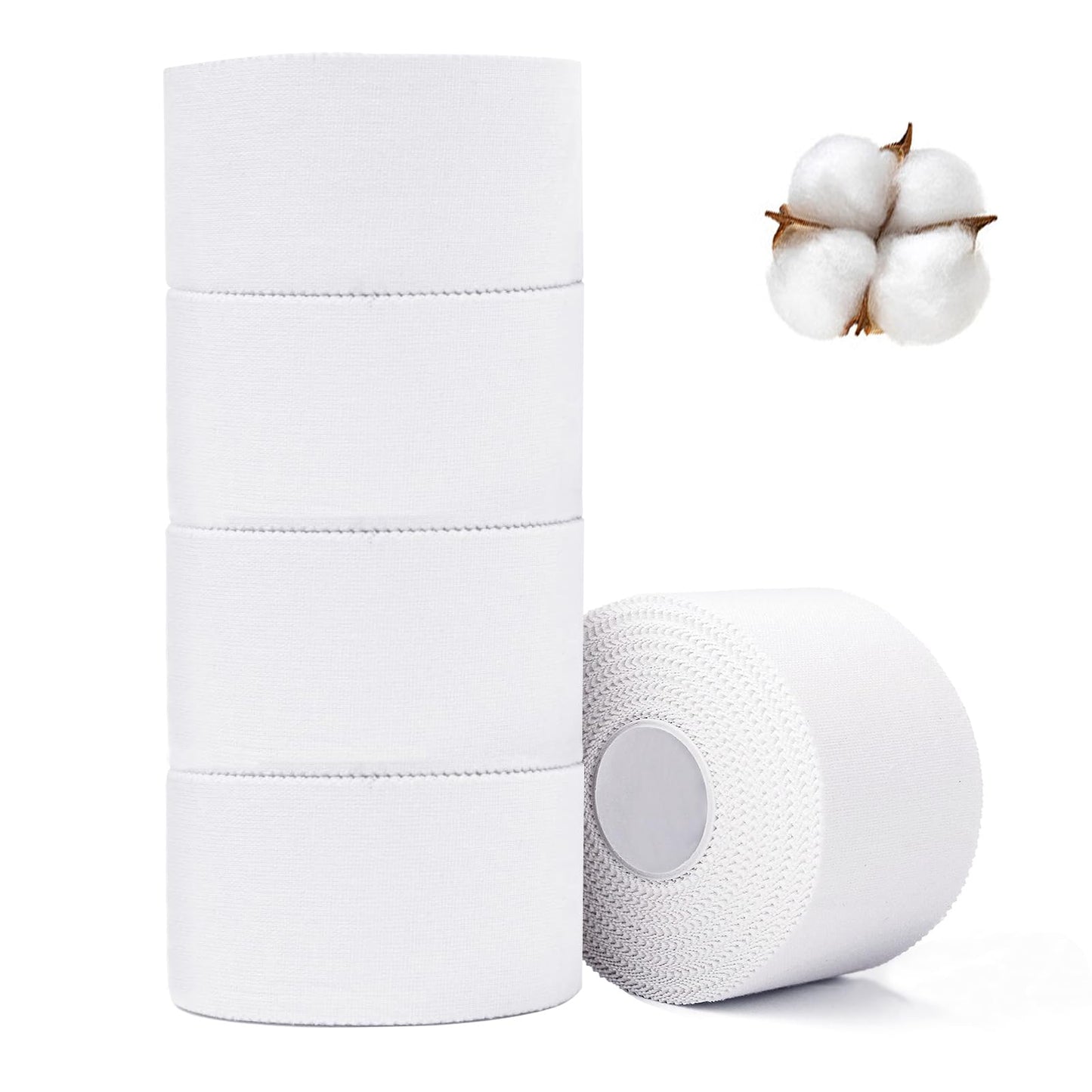 Athletic Tape - 5 Pack White/Black Sports Tape