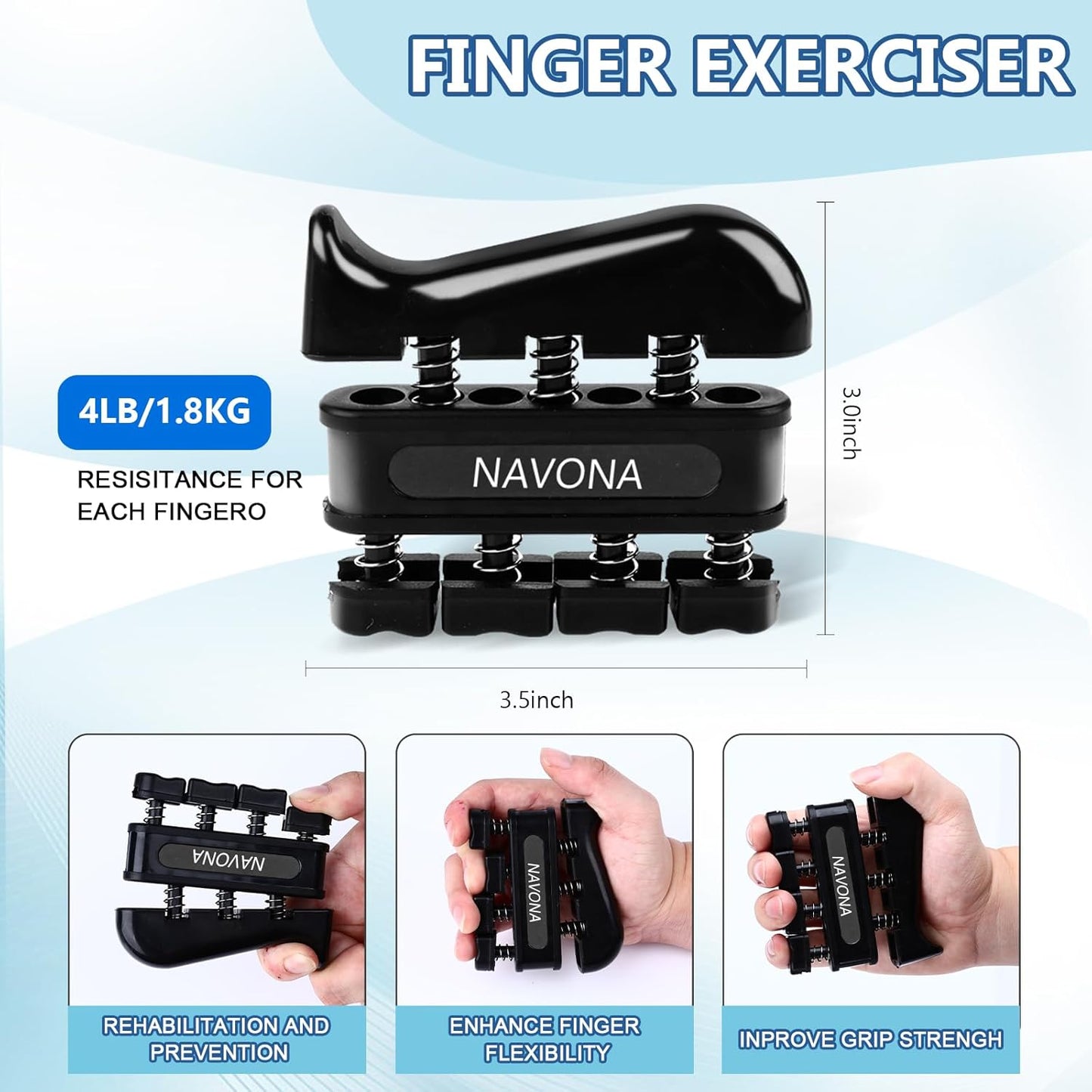 5 PCS Grip Strength Trainer Kit