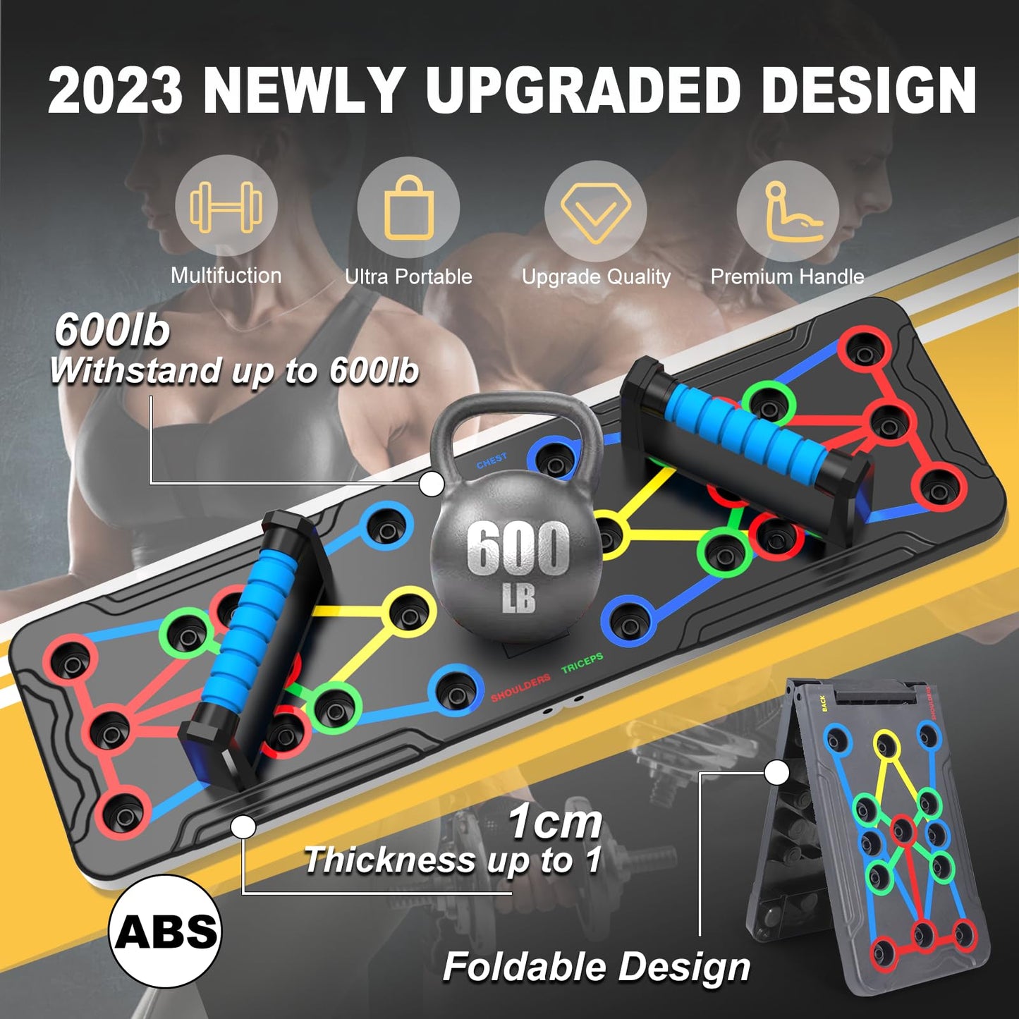 Solid Push Up Board 15 in 1 Home Workout Equipment