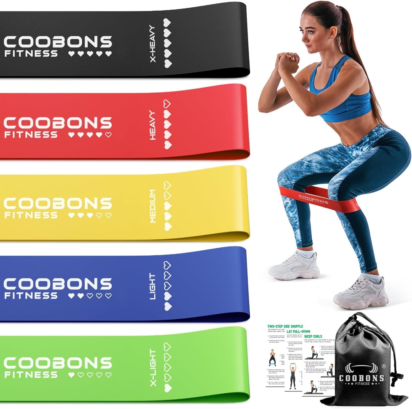 Elastic Resistance Bands for Workouts