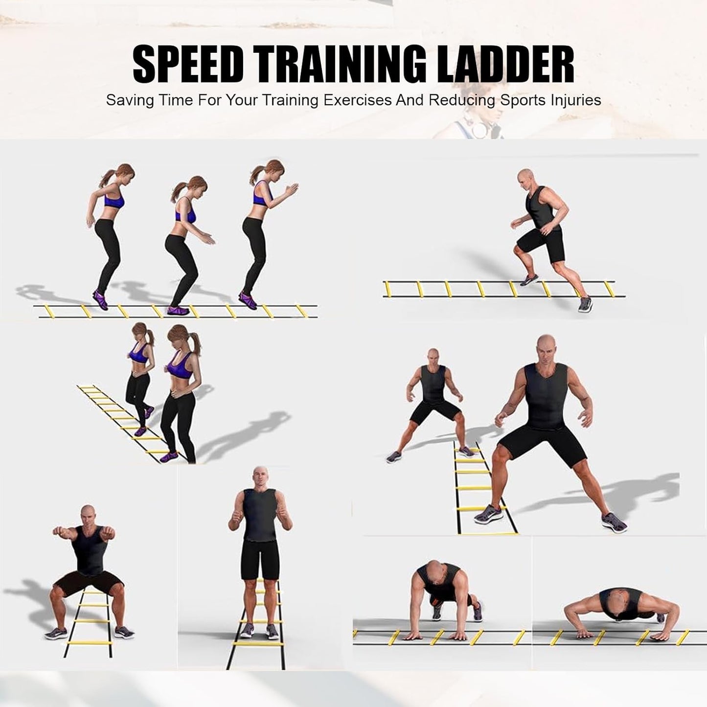 20 ft. Agility Ladder, Speed Training Equipment