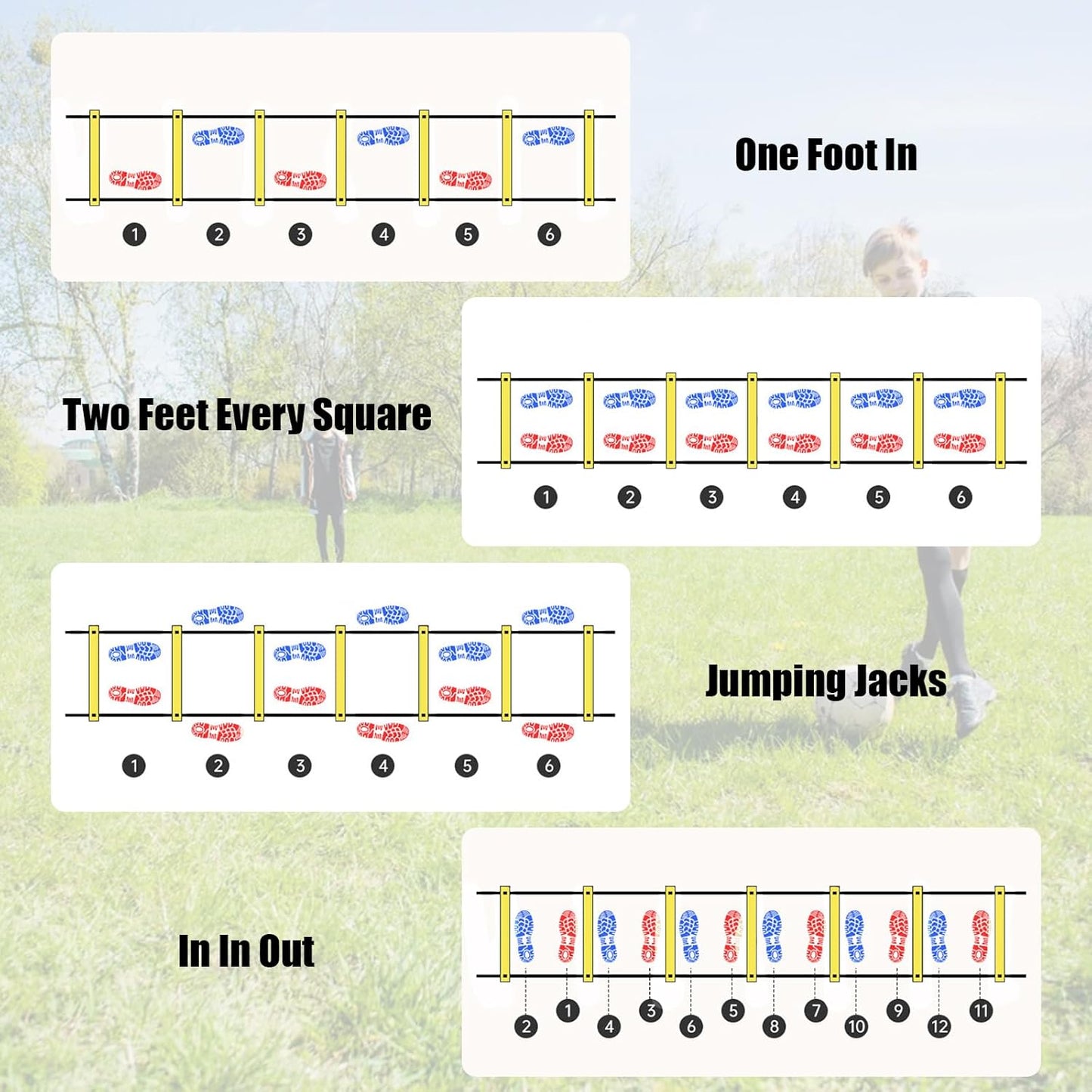 20 ft. Agility Ladder, Speed Training Equipment