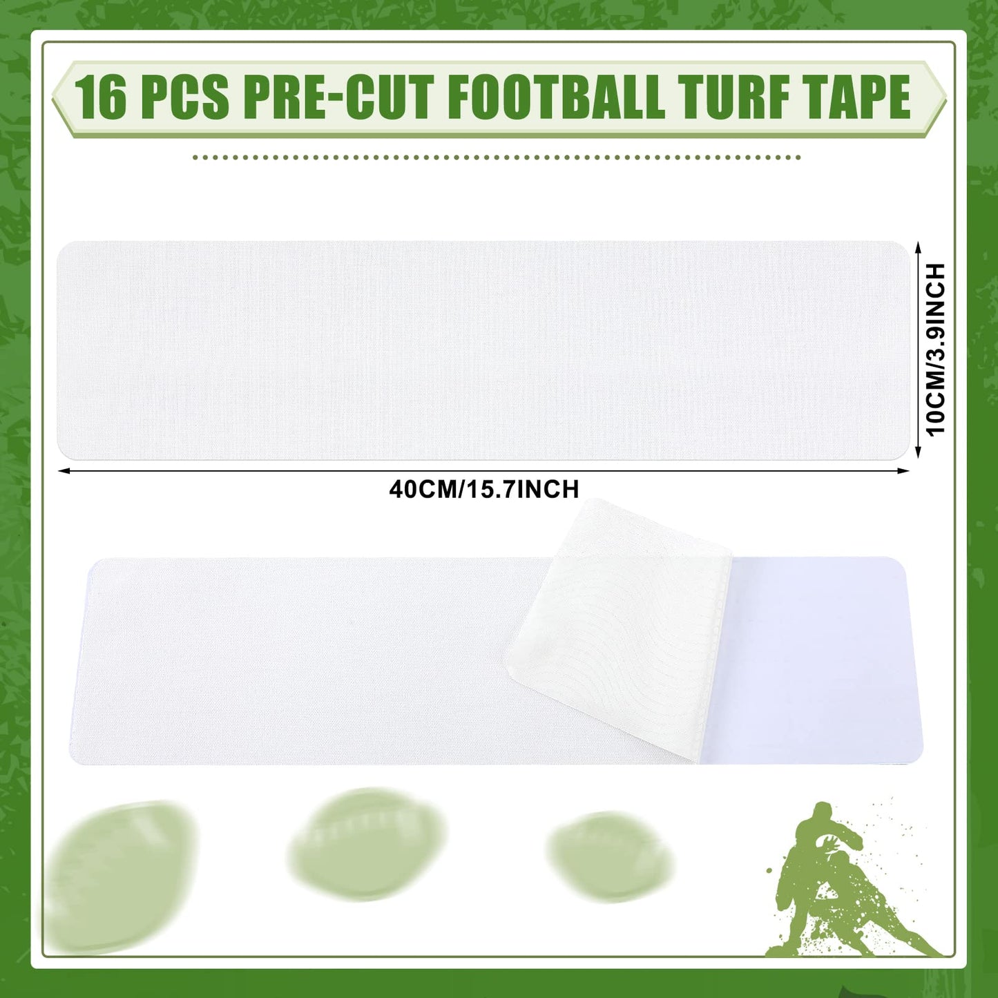 16 Pcs Athletic Sports Tape Football Turf Tape