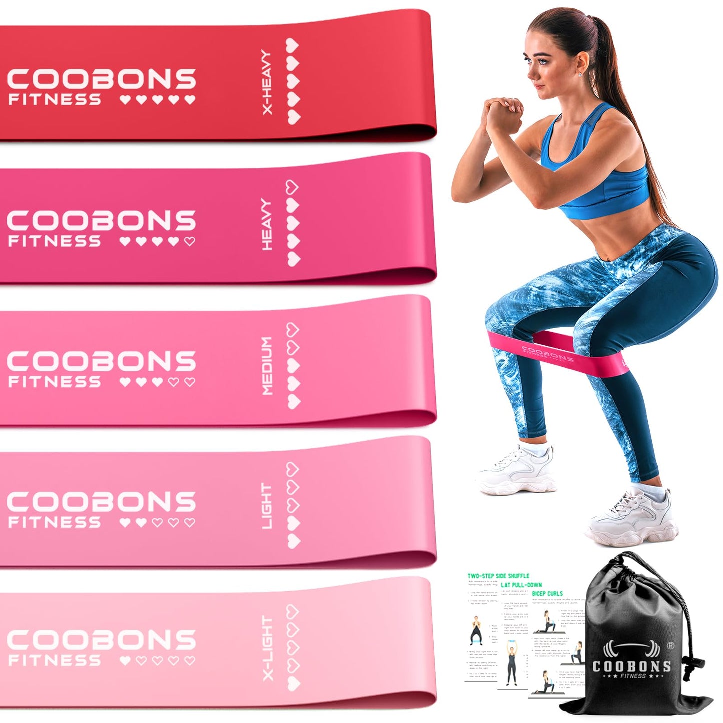 Elastic Resistance Bands for Workouts