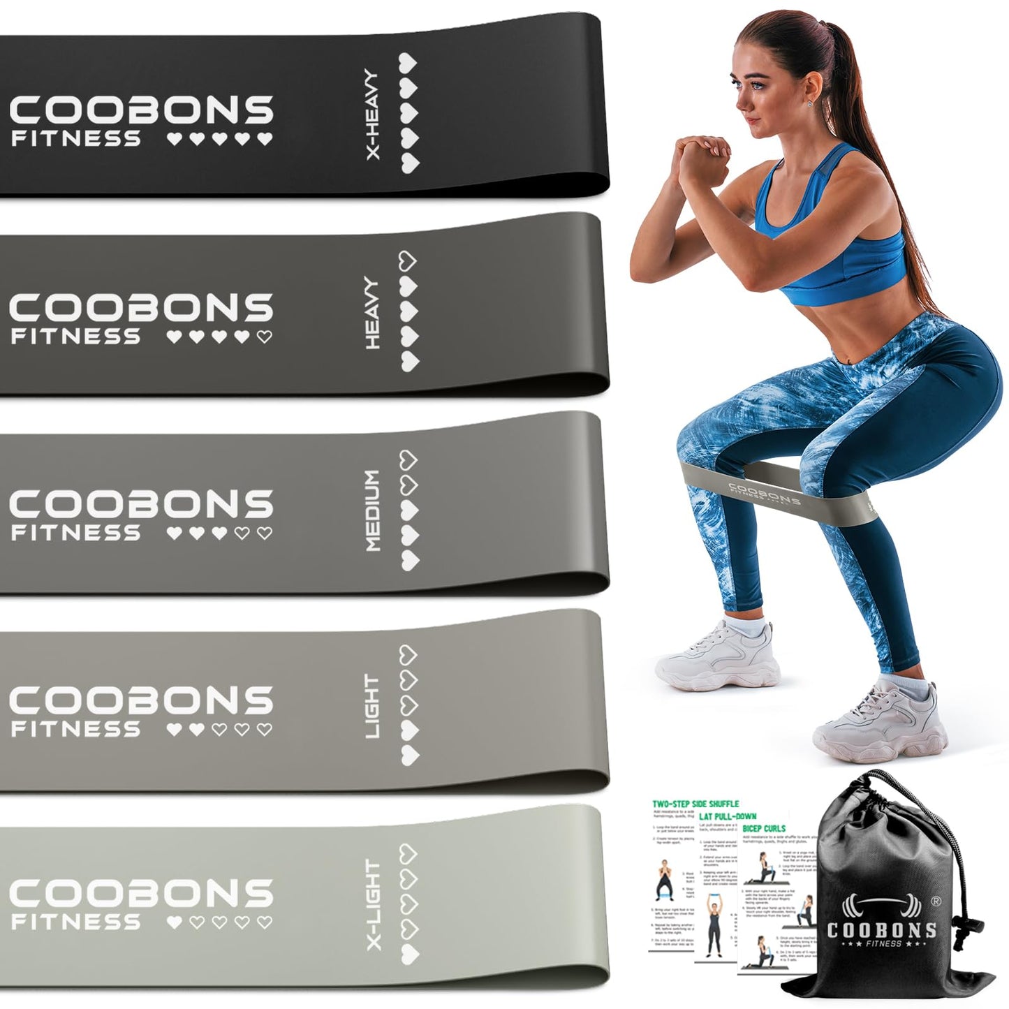 Elastic Resistance Bands for Workouts
