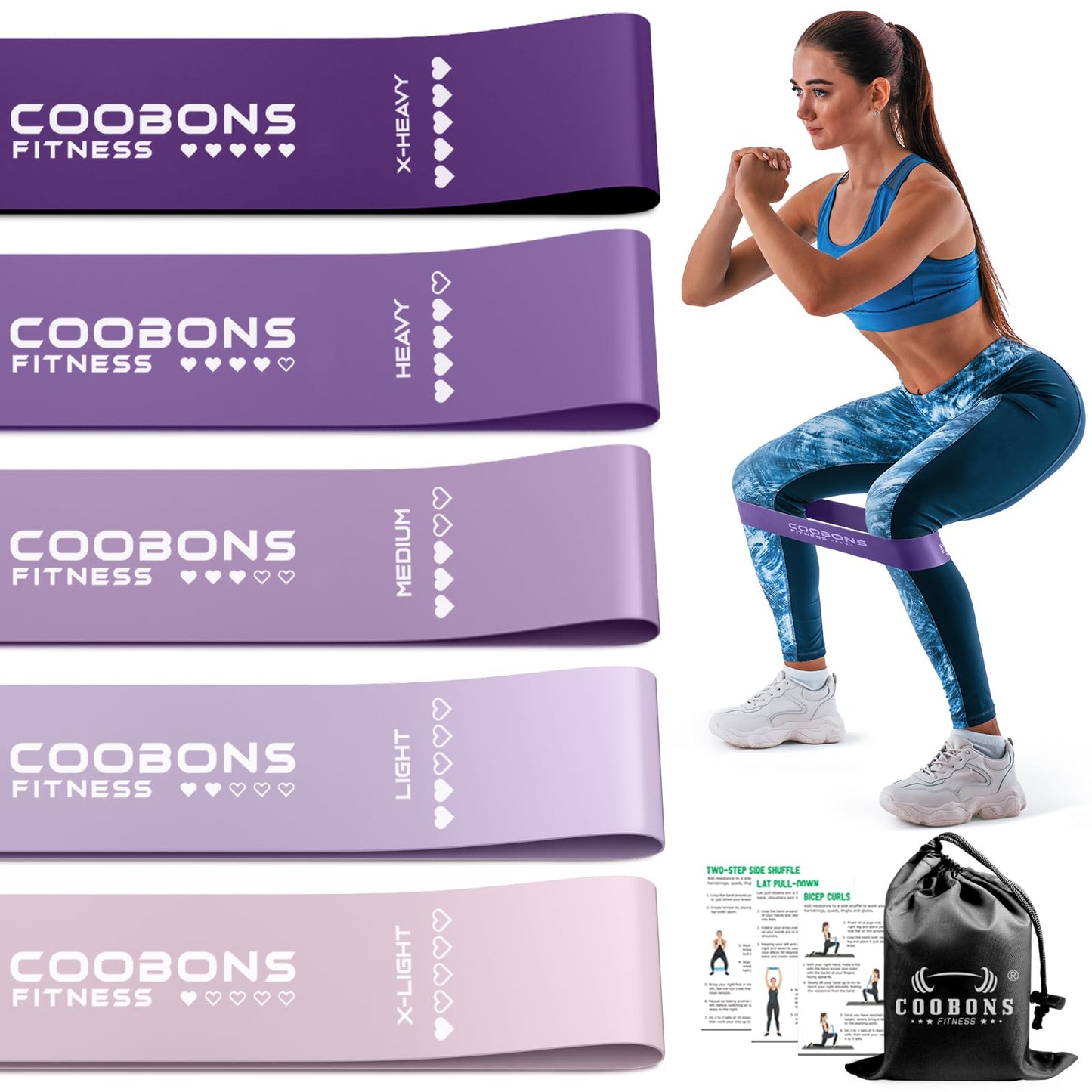 Elastic Resistance Bands for Workouts