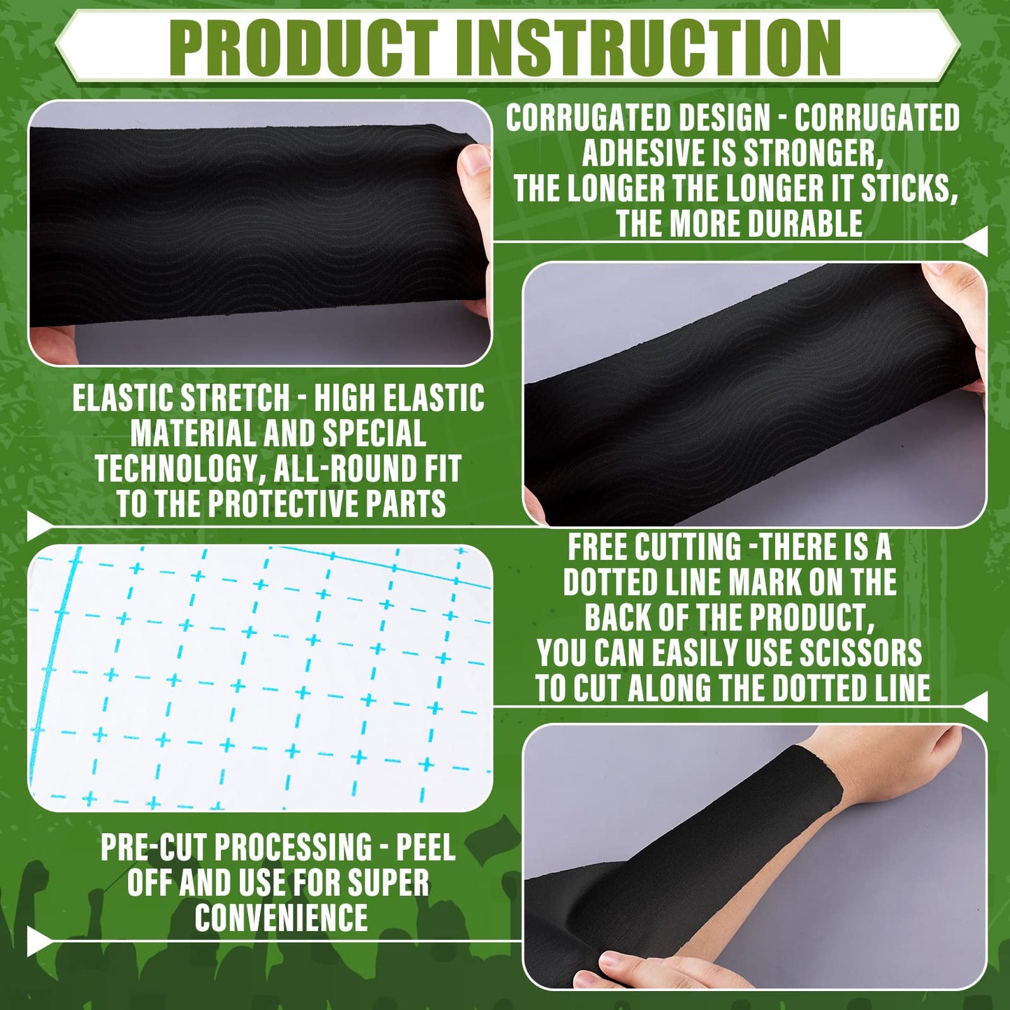 16 Pcs Athletic Sports Tape Football Turf Tape