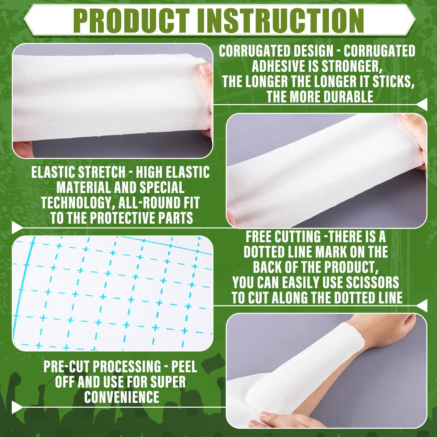 16 Pcs Athletic Sports Tape Football Turf Tape