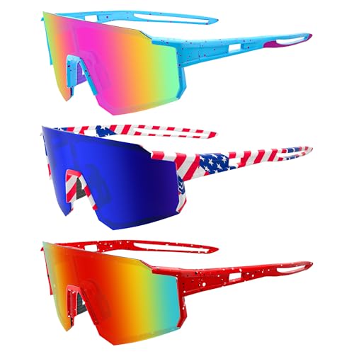 Polarized Sports Sunglasses for Men Women Youth Baseball Fishing Running Cycling Golf Trekking TAC Glasses