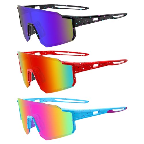 Polarized Sports Sunglasses for Men Women Youth Baseball Fishing Running Cycling Golf Trekking TAC Glasses