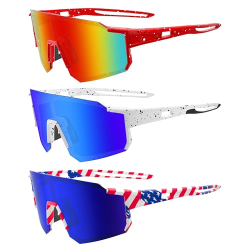 Polarized Sports Sunglasses for Men Women Youth Baseball Fishing Running Cycling Golf Trekking TAC Glasses