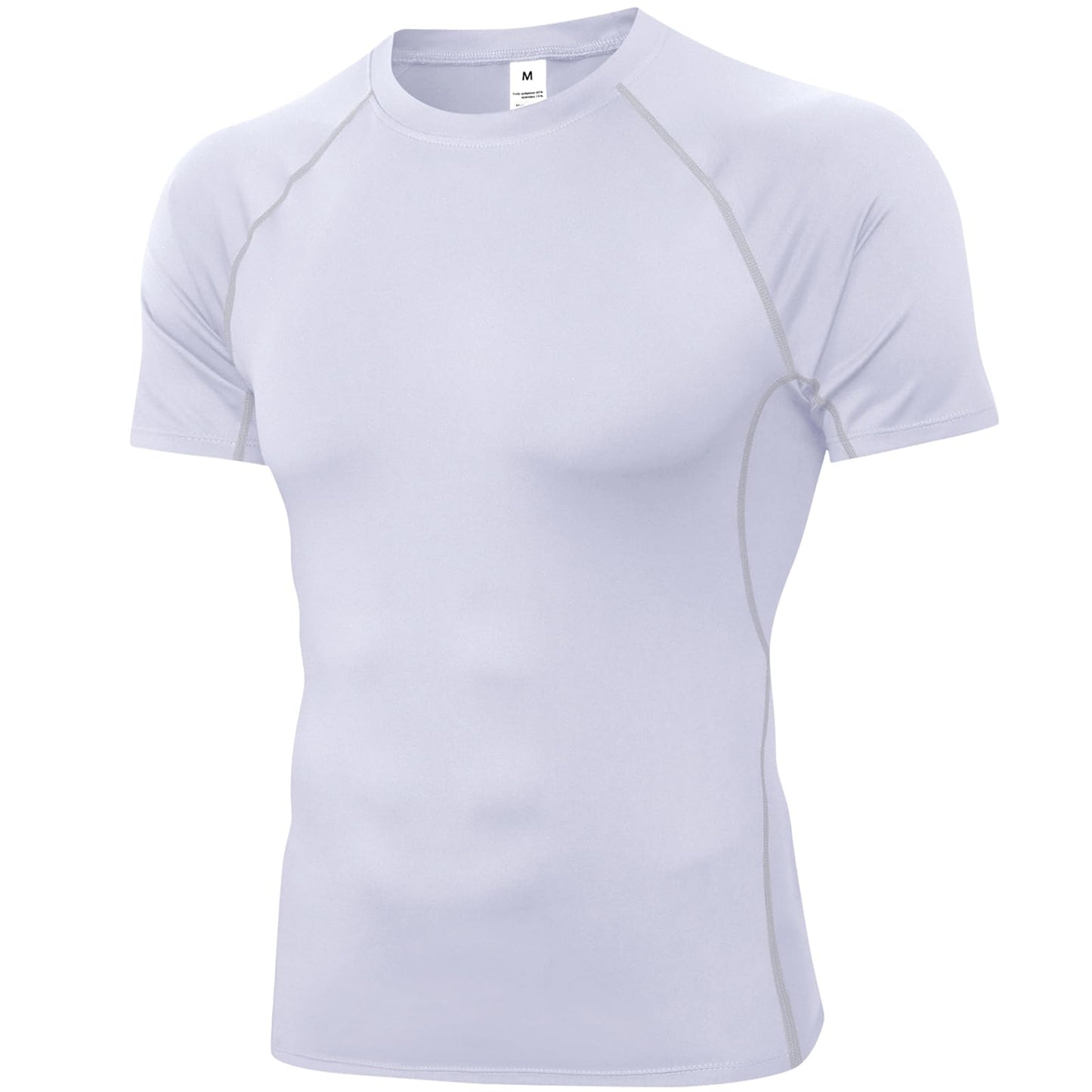 SPVISE Men's Compression Shirt Short Sleeve Workout Gym Top Cool Dry Athletic Base Layer Undershirt T-Shirt for Sport Running