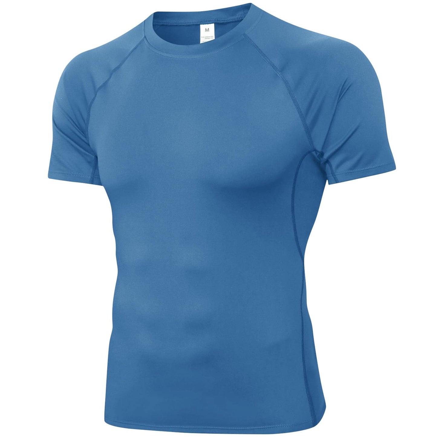 SPVISE Men's Compression Shirt Short Sleeve Workout Gym Top Cool Dry Athletic Base Layer Undershirt T-Shirt for Sport Running