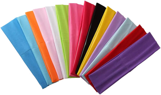 14pcs Mixed Colors Yoga Sports Headbands for Women