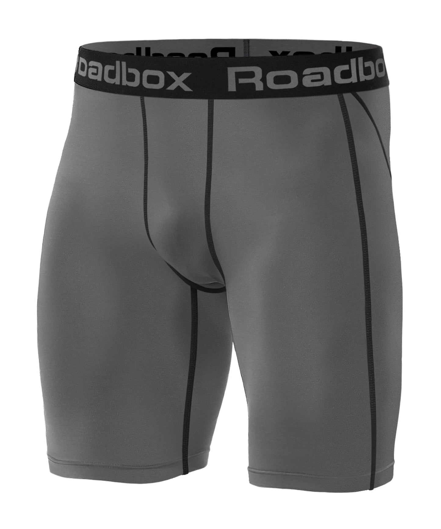 Roadbox Compression Shorts for Men, Athletic Workout Performance Underwear, Running Gym Spandex Sport Base Layer